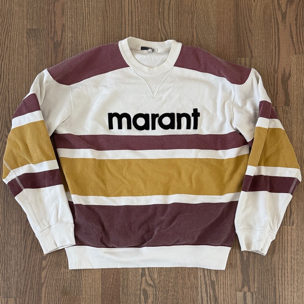 Isabel Marant Étoile “Marant” Logo Colorblock Sweatshirt Size L